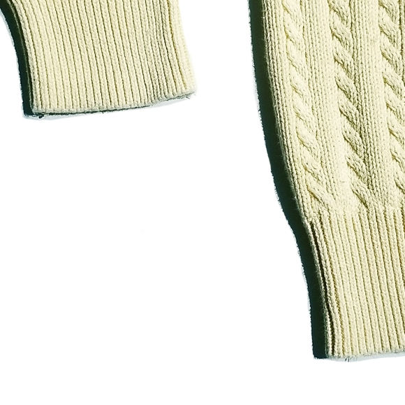 Vintage LPGA Womens V-Neck Cable Knit Sweater M - Picture 8 of 8